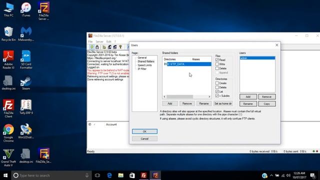 How to create ftp server using file zilla server in windows смотреть онлайн