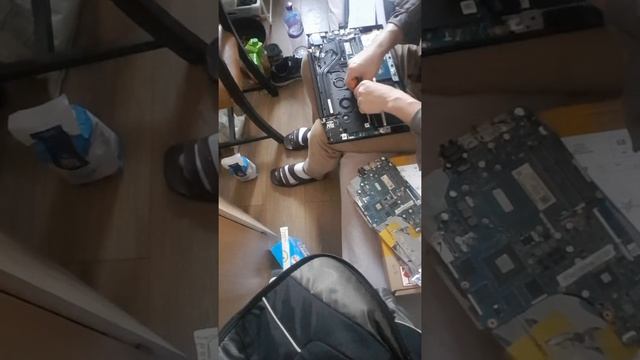 Y50-70 mainboard and keyboard palmrest replacement смотреть онлайн