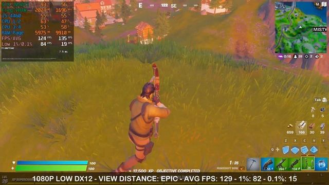 Fortnite 1080p Low DX12 | GTX 1050Ti / i5-4460 / 8GB смотреть онлайн