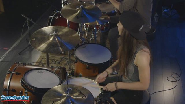 SUM 41 - Drum Cover - FT. KRISTINA SCHIANO - In Too Deep смотреть онлайн