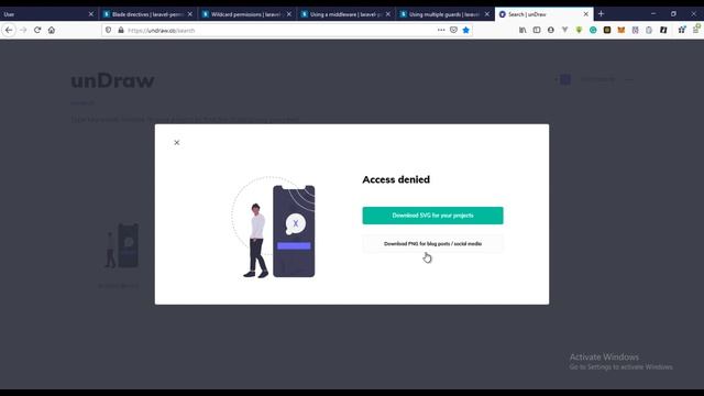 Part 30 custom 403 error page - Laravel 8 Admin Panel with Roles and Permission смотреть онлайн
