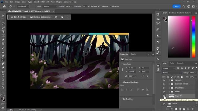 Create Spooky Halloween Art in Photoshop | Digital Painting Tutorial by VooDoo Val | Adobe смотреть онлайн