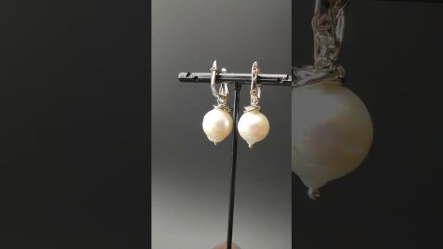 Серьги с круглым жемчугом барокко смотреть онлайн