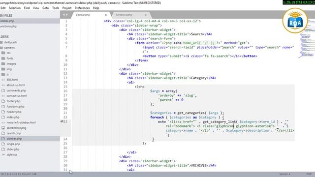 wordpress Theme Development part - 08 : How to display a list of posts by category on any page pt - смотреть онлайн