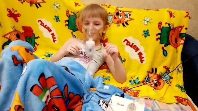 Как делать ингаляцию ребёнку. Ингалятор Omron.