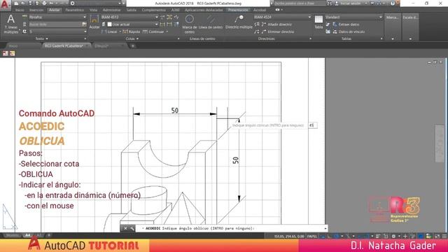 RG3 Tut AutoCAD 14 Acotación en perspectiva смотреть онлайн
