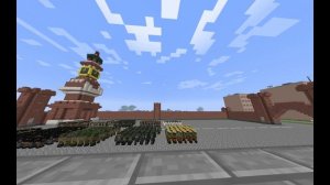 Парад в честь 77-ой годовщины победы в minecraft