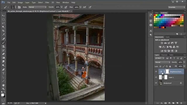 1 minute Photoshop tutorial: adjustment layer смотреть онлайн