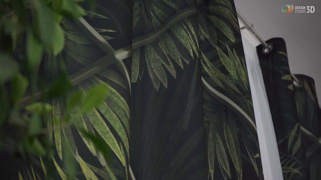 3D Фотошторы «Отпуск в тропиках» смотреть онлайн