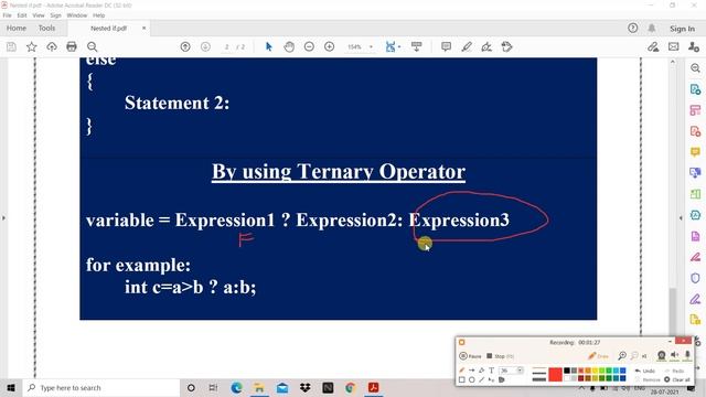 Java Tutorial: TERNARY Operator and Nested if in JAVA || Full JAVA course for beginners in Hindi смотреть онлайн