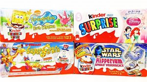 Раритетные КИНДЕР СЮРПРИЗЫ #33 Бегемотики Звездные войны,Принцессы Дисней,Губка Боб,Жирафы,STAR WARS