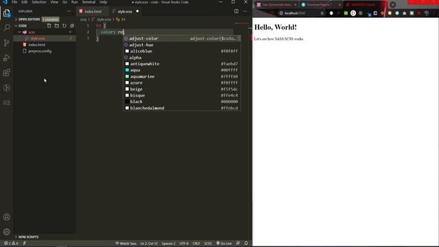 SASS/SCSS Tutorial #2 - What is SASS/SCSS and Syntax смотреть онлайн