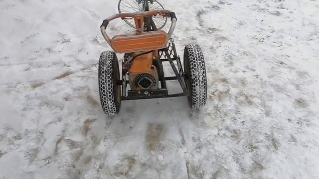 Самодельный трайк из бензопилы урал. Обзор! смотреть онлайн