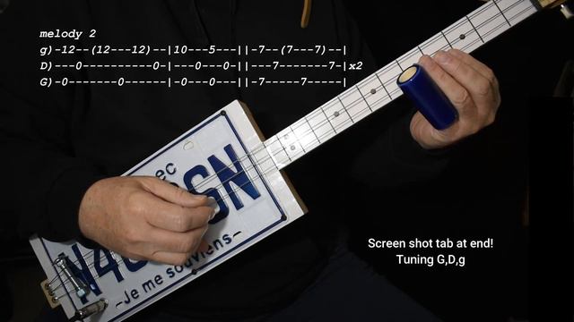 In Heaven Sittin' Down - Fingerstyle Lesson For FRETLESS 3 String Cigar Box Guitar смотреть онлайн