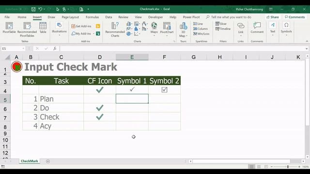 [ENG] How to input Check Mark in Excel смотреть онлайн