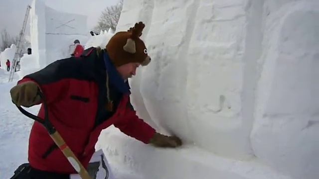 2012 Harbin International Snow Sculpture Festival -- Kim Carving Fingers смотреть онлайн