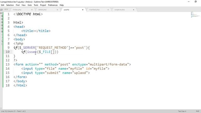 Lecture 17| PHP File Uploads смотреть онлайн