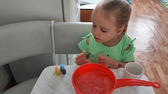 Эбру на кружке и что в итоге получилось!? #эбру