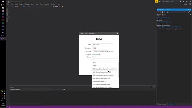 How To Create A GitHub Repo In Visual Studio смотреть онлайн