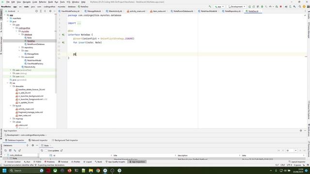 CRUD Menggunakan Room dan Kotlin - NoteApp - Part 6 : Setup Adapter смотреть онлайн