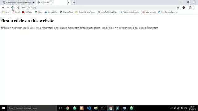 Styling our Django website with bootstrap смотреть онлайн