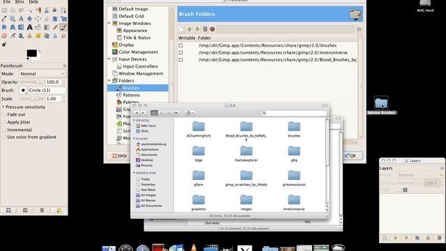 How to install brushes with gimp on a Mac / tutorial смотреть онлайн