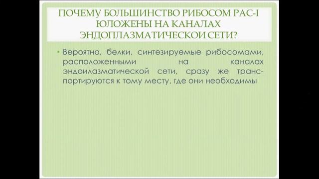 Эндоплазматическая сеть. Урок биологии. смотреть онлайн