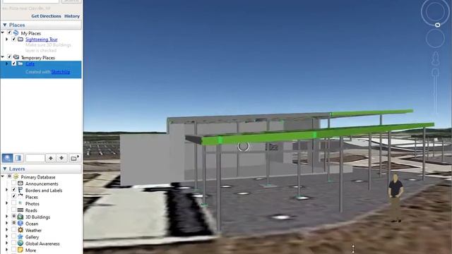 Tekla Model in Google Earth смотреть онлайн