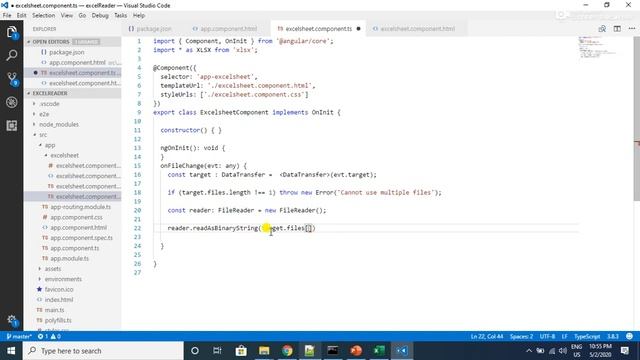 Excel Reader app Angular - How to upload Excel file in angular смотреть онлайн