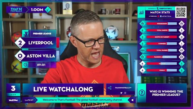 LIVERPOOL vs ASTON VILLA | Watchalong with Mark Goldbridge смотреть онлайн
