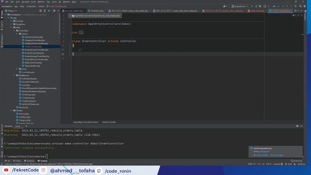 Ecommerce Website with Laravel 8.x | Admin Orders Page смотреть онлайн