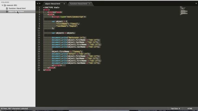 Difference between Object Literal and Function Literal In Javascript смотреть онлайн