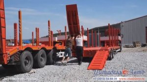 Механические трапы полуприцепа-тяжеловоза (трала)