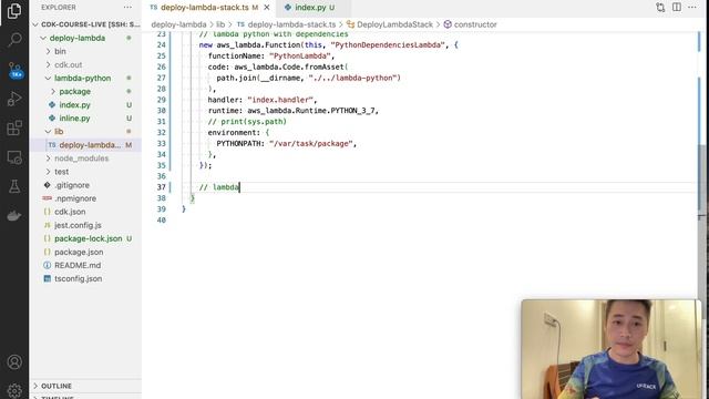 Deploy Lambda with Dependencies using CDK смотреть онлайн