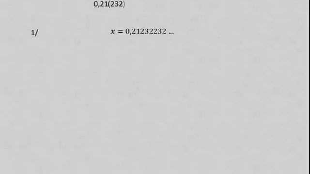 Переводим периодические десятичные дроби в обыкновенные смотреть онлайн