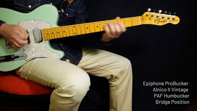 Epiphone ProBucker Alnico II Vintage PAF Humbucker - Bridge Position (No Talking) смотреть онлайн