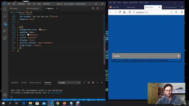 How to make accordion with react js смотреть онлайн