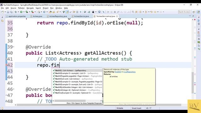 spring boot rest data jpa oracle example | crud api | using jackson in spring boot | by Ponnam Jay смотреть онлайн