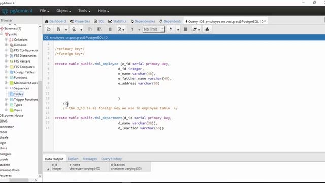 How to use primary key and Foreign key in Database PostgreSQL. смотреть онлайн