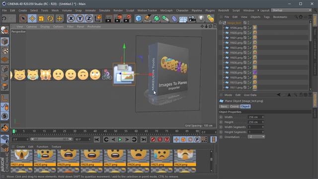 Cinema 4D Free Script: Images To Planes Importer смотреть онлайн
