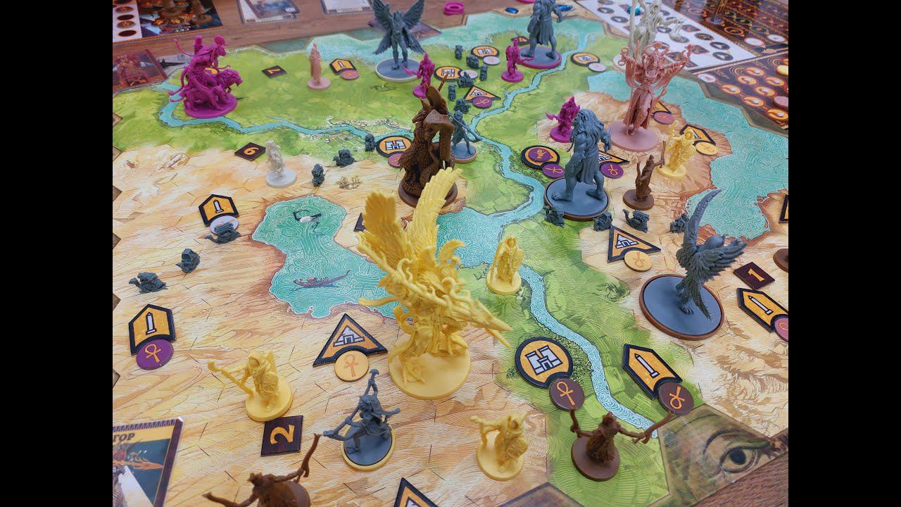 Распаковка допов к Анкху. Фараон, Набор стражей, Пантеон.