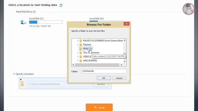 Recover your Deleted file in Windows 10/ 8.1/ 8/ 7 | Ease US Data Recovery | RENZ TV смотреть онлайн