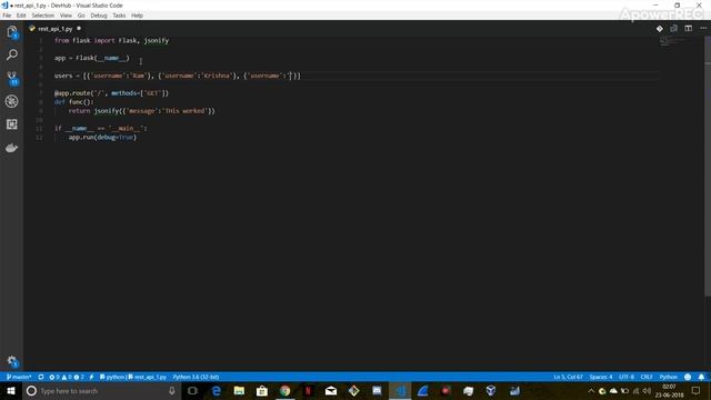 Restful API using Flask - GET Requests (Part 1 of 4 ) смотреть онлайн