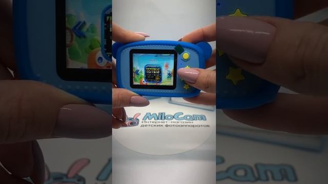 MiloCam / Развивающий детский цифровой фотоаппарат Мишка синий. смотреть онлайн