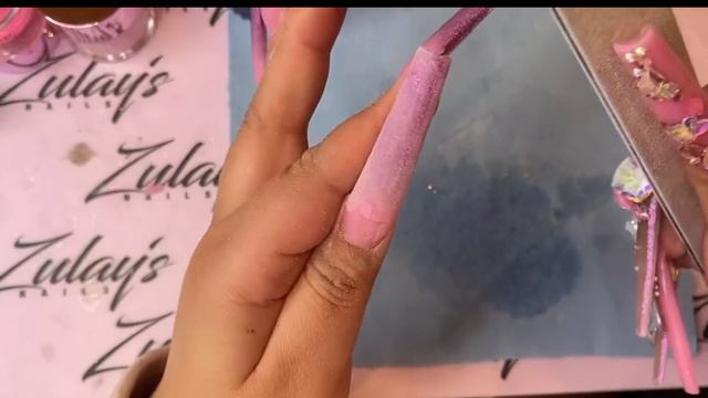 Watch me work| Holographic Ombre+ Encapsulated Candy Hearts 💕 смотреть онлайн