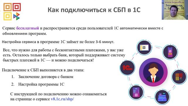 Использование сервиса СБП в программах «1С». Инструкция подключения смотреть онлайн