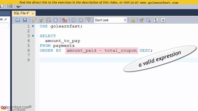 10 MySQL Tutorial for Beginners: The ORDER BY Clause смотреть онлайн