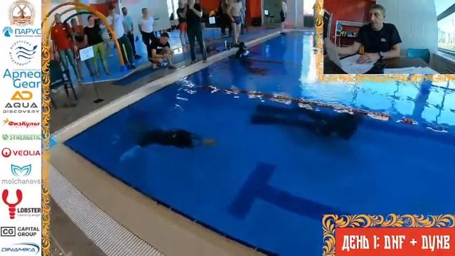Соревнования по фридайвингу в бассейне «Кубок Поволжья 2023» День 1: DNF + DYNB смотреть онлайн