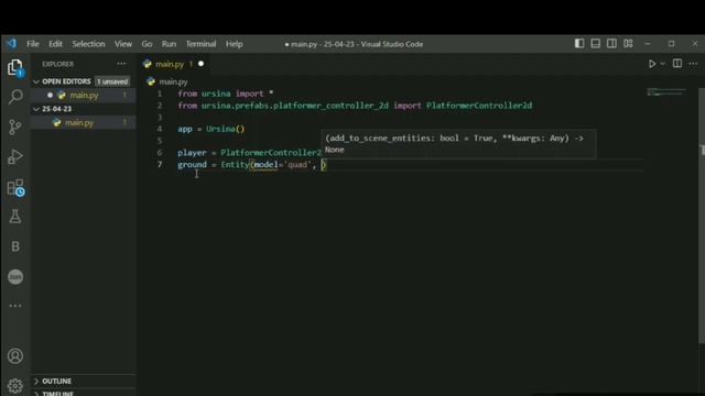Creating A 2D game with Ursina Engine part-1 смотреть онлайн