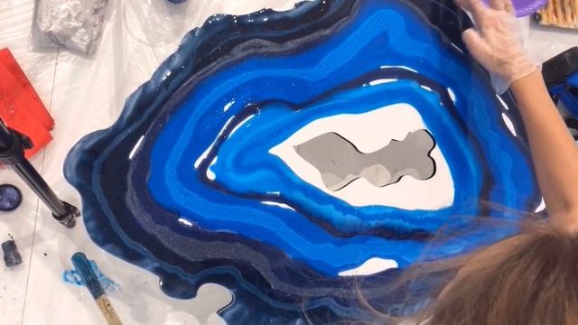 Срез камня из эпоксидной смолы смотреть онлайн